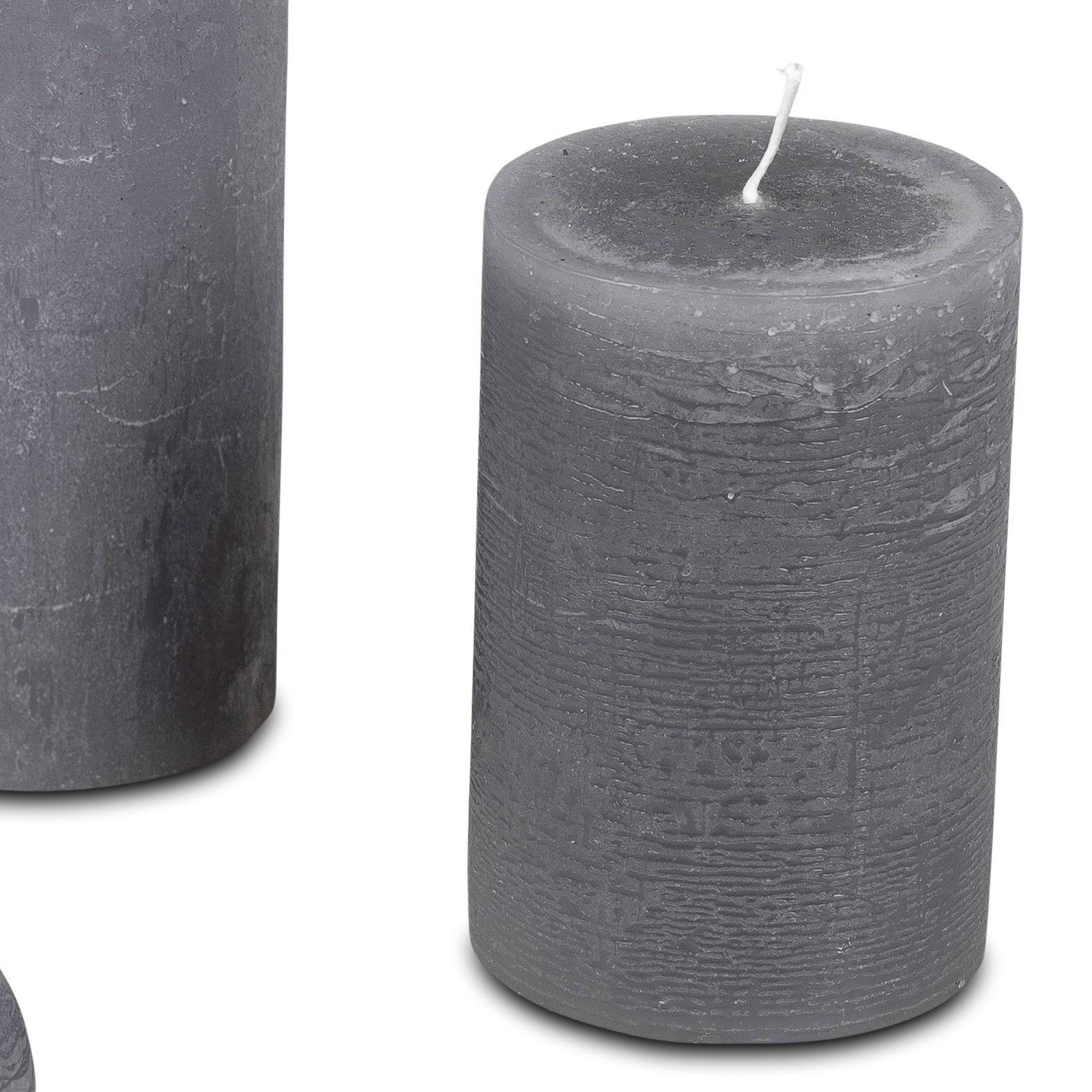 formano Stumpenkerze Antik Grey günstig online kaufen