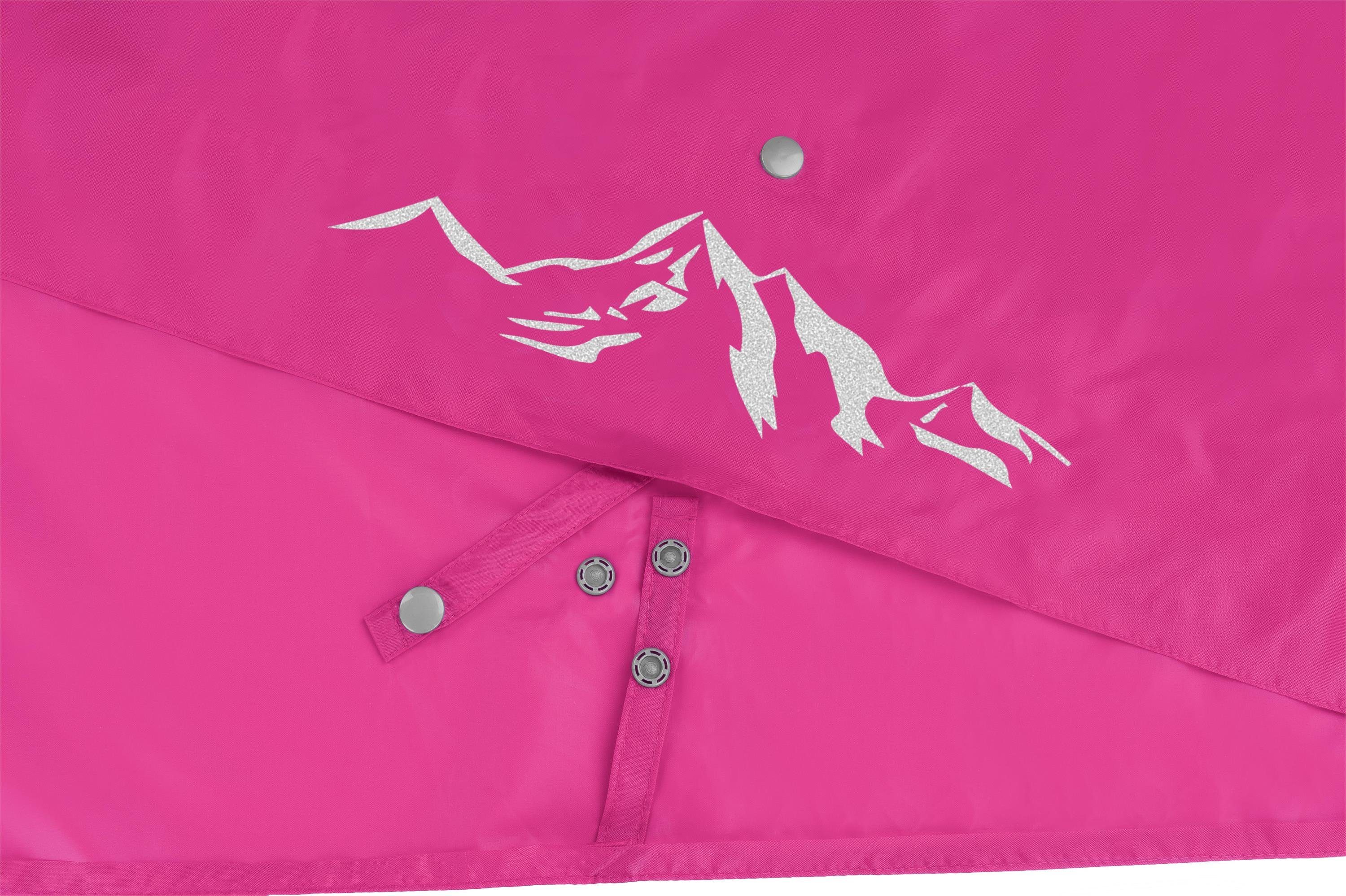 normani Regenponcho Kinder Regenponcho Mawsynram Wasserdichter Regencape mit Ärmeln - 3M™ Scotchlite™ Reflektor
