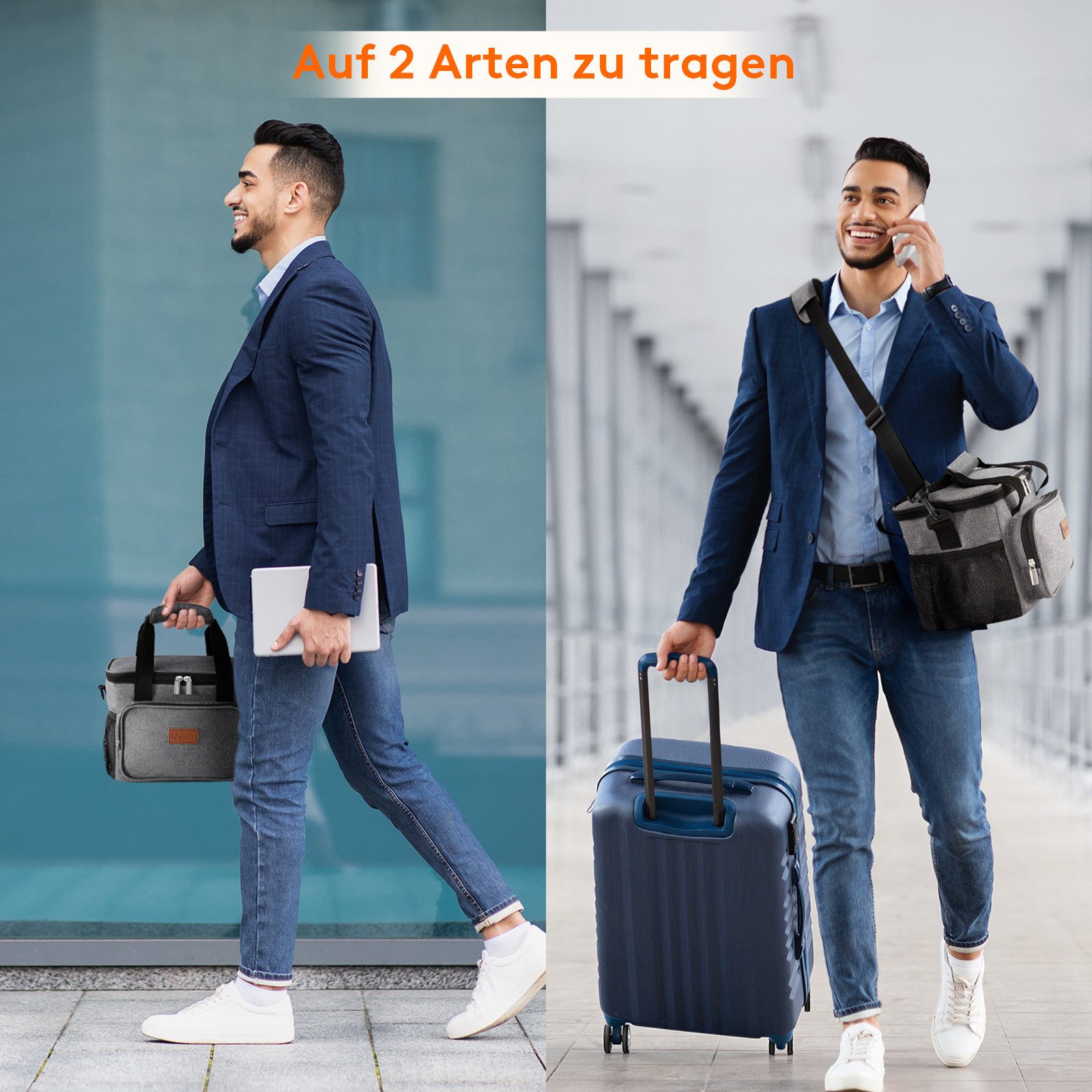 Lifewit Picknicktasche Kleine isolierte faltbare Kühltasche wasserdicht für Lunch und Strand.
