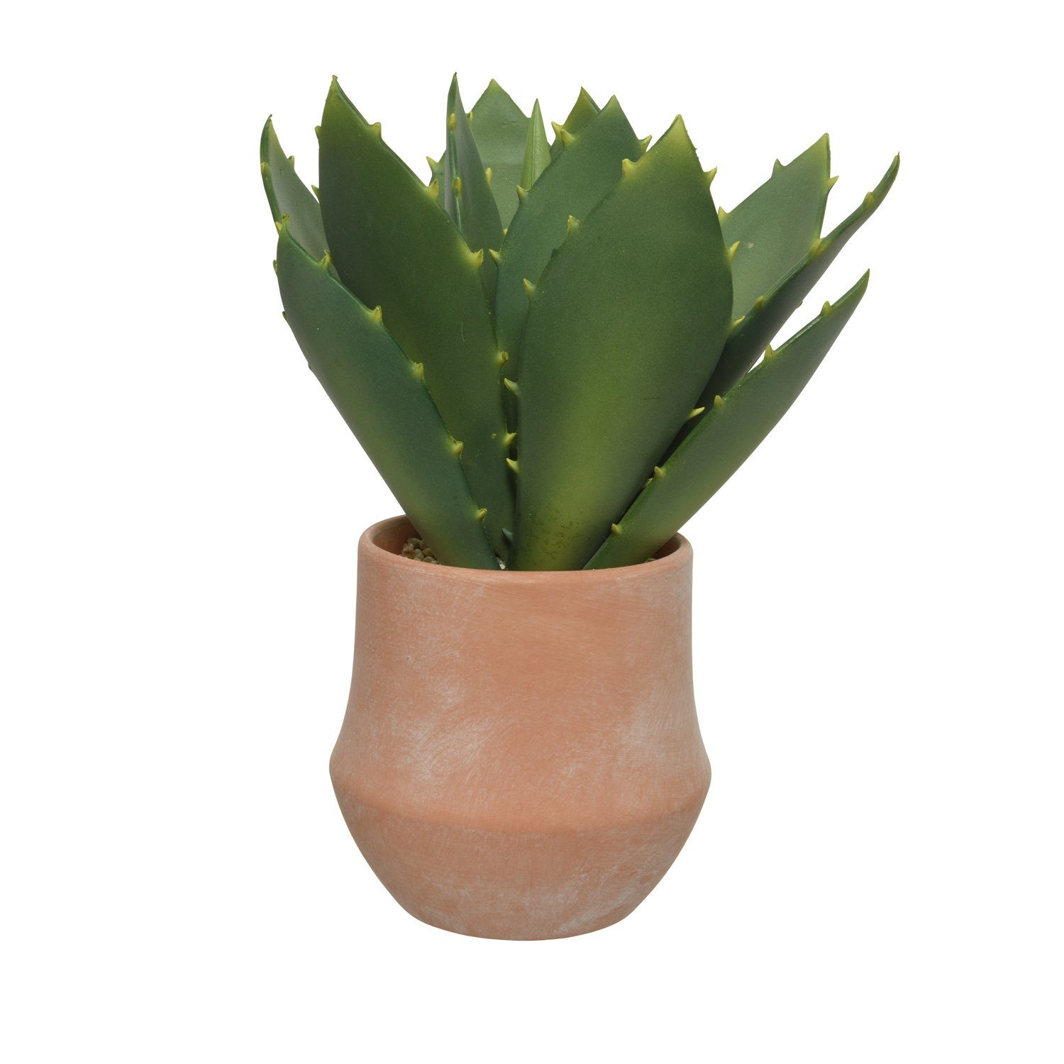 Kunstpflanze Künstliche Agave im Topf Kunstpflanze Dekopflanze Zimmerpflanze H:32cm
