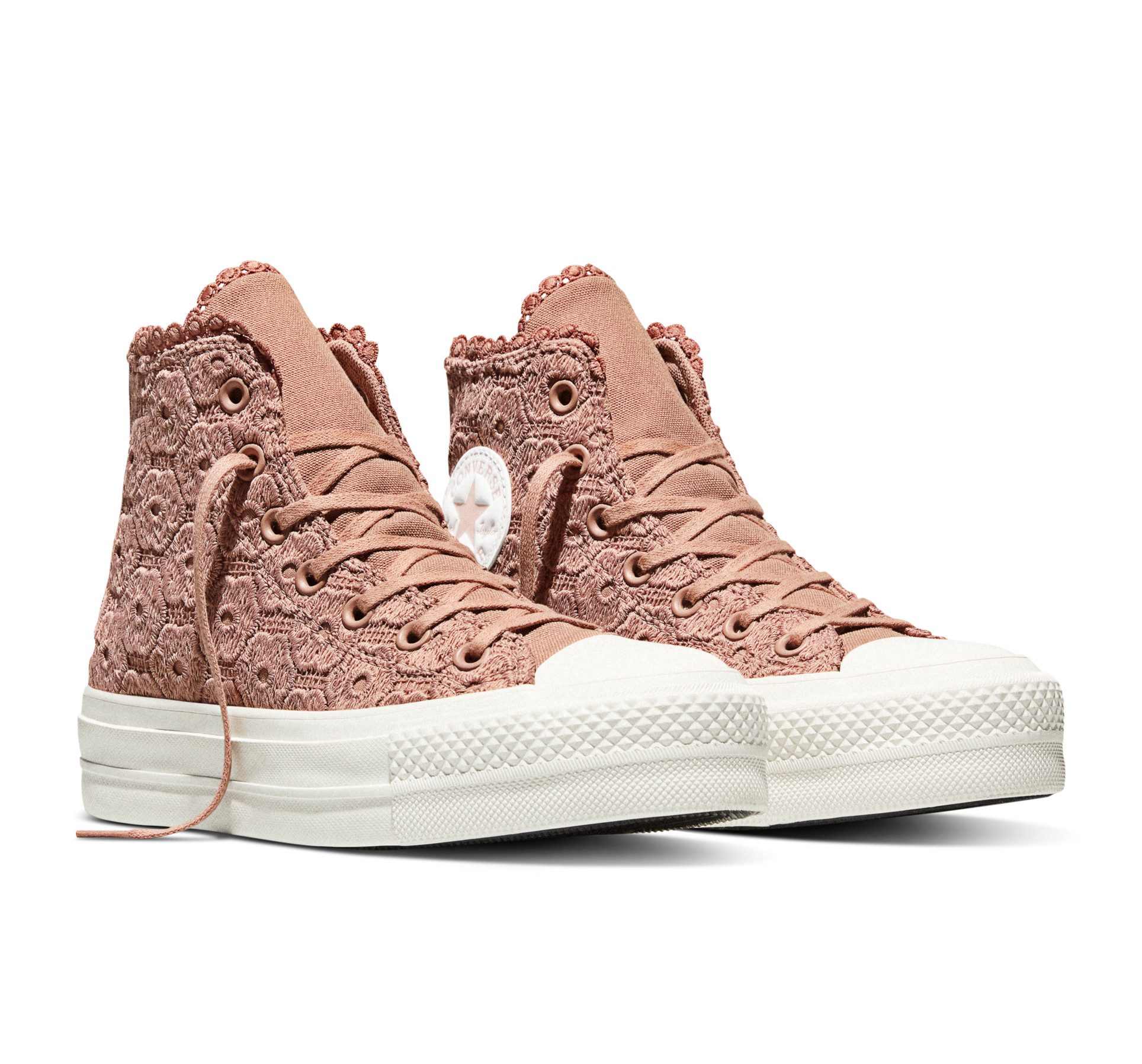 Converse CHUCK TAYLOR ALL STAR LIFT PLATFORM CROCHET Sneaker für sportlichen Look im Alltag, sportlicher Stil, mit Schnürung