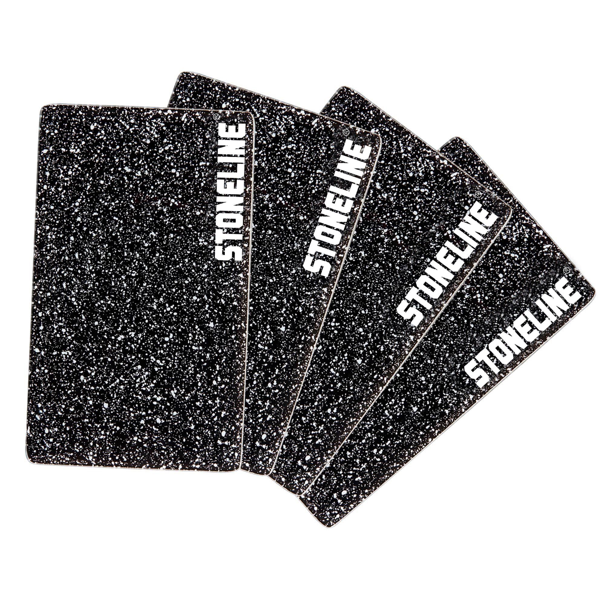 STONELINE Schneidebrett, Glas, (4-St), ideal auch als Topfuntersetzer, lebensmittelecht, bruchstabilisiert