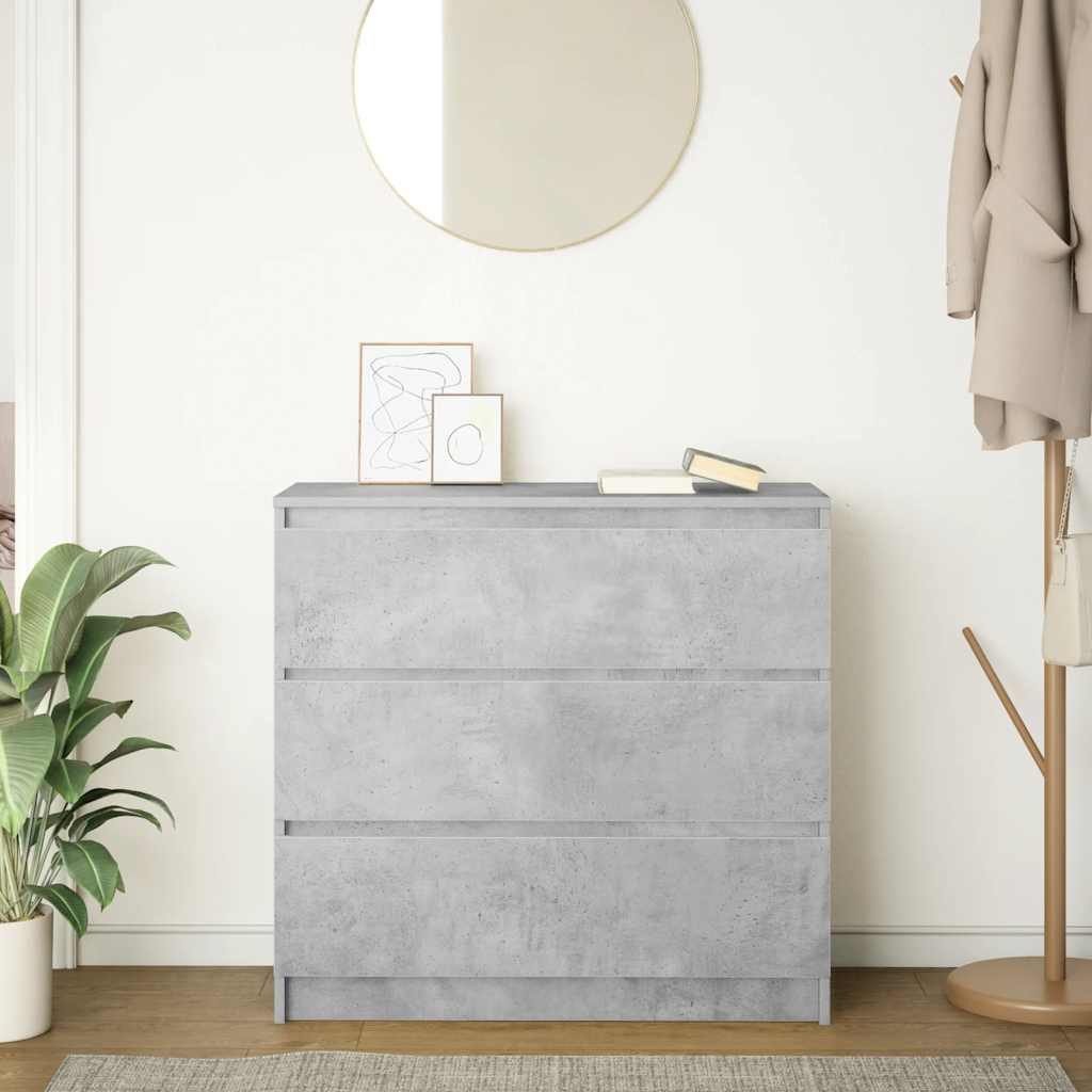 vidaXL Sideboard Sideboard Betongrau 80x35x76 cm günstig online kaufen