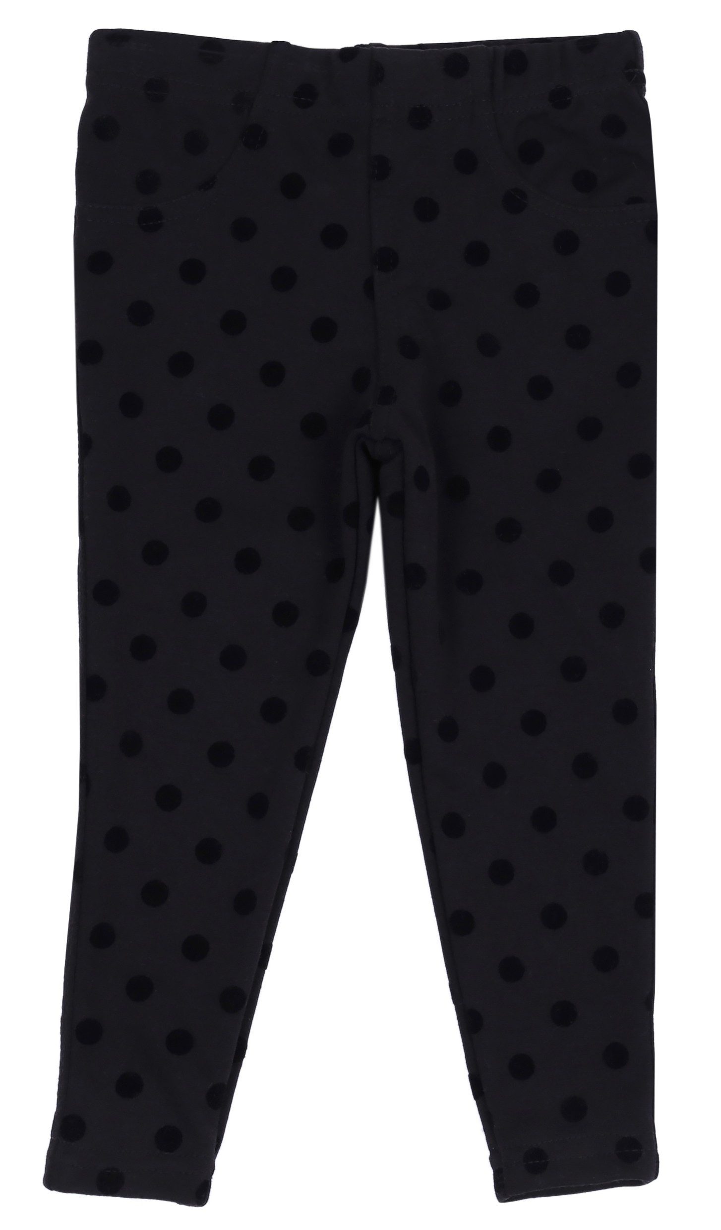 Leggings Schwarze Leggingshose mit Tupfen 18-24 Monate