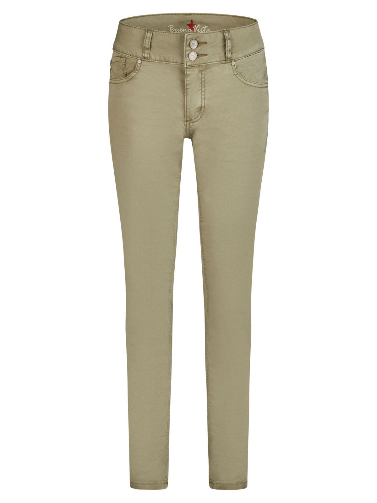 Buena Vista Stretch-Jeans BUENA VISTA TUMMYLESS CROPPED aloe 888 B5827 4003.7143 - Stretch Twill