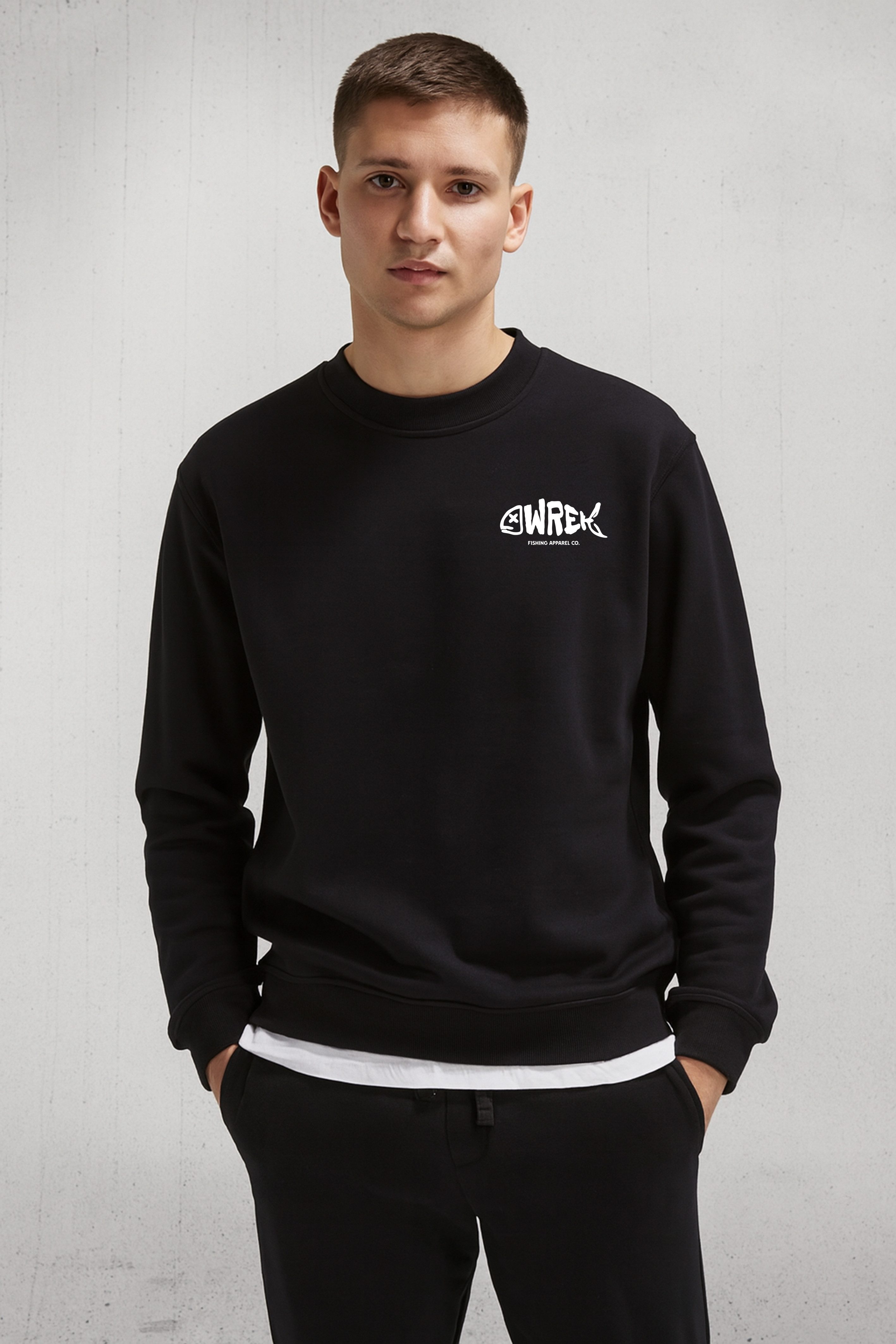 Banco Sweatshirt Herren mit Logo-Print - Rundhals Pullover aus Baumwollmisc günstig online kaufen