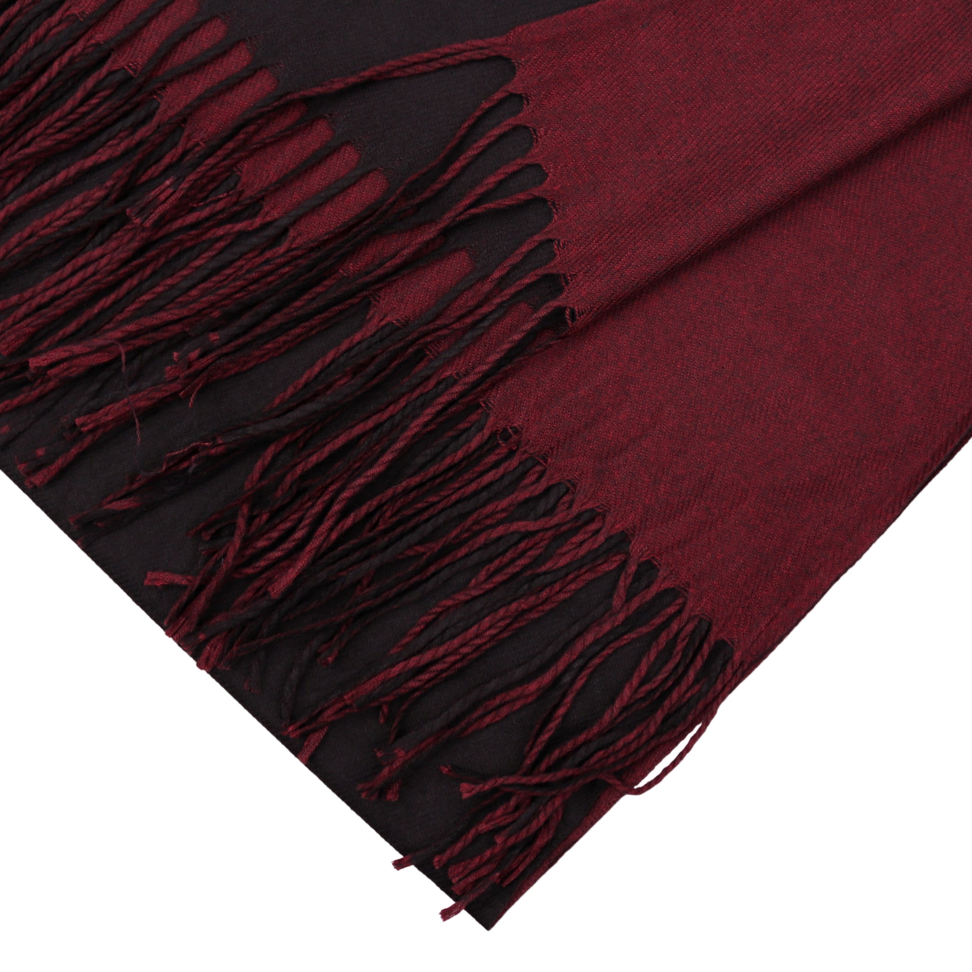 MIRROSI Modeschal weicher und warmer Schal Unifarbe weiseitig tragbar, 70x180cm, (Klassische Uni-Farbe), Damen Halstuch ideal für Herbst und Winter – Bild 3 von 4
