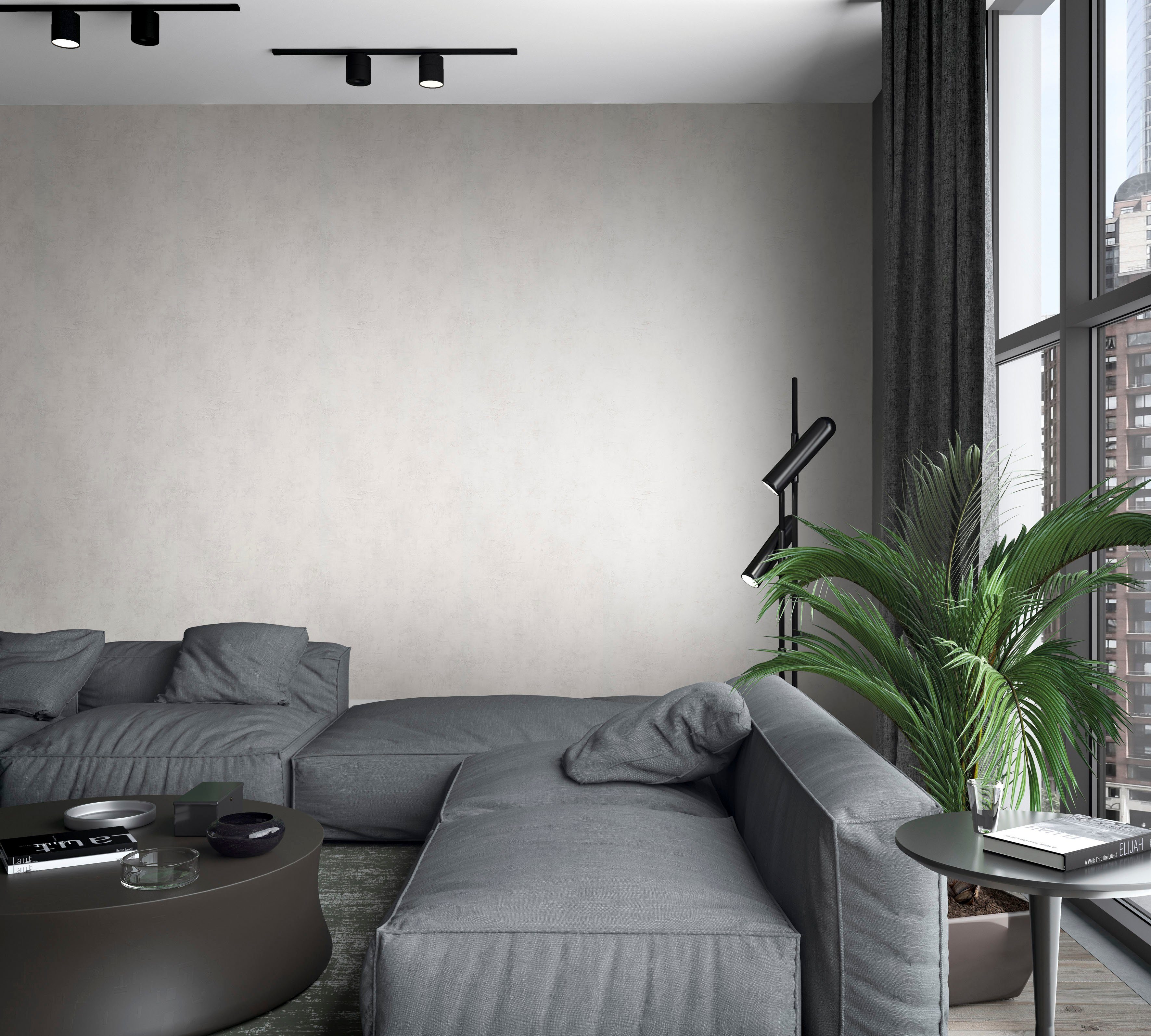 Wohnzimmer Küche Vliestapete für Schlafzimmer moderne uni, beige texturiert, Marburg Vliestapete Leather,