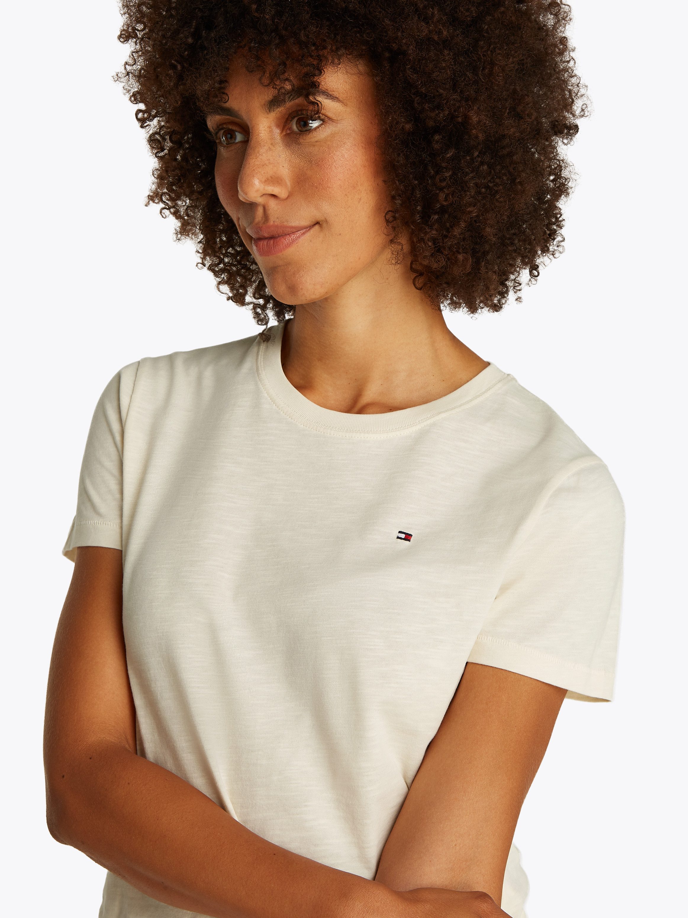 Tommy Hilfiger Rundhalsshirt SLUB REG C-NK günstig online kaufen