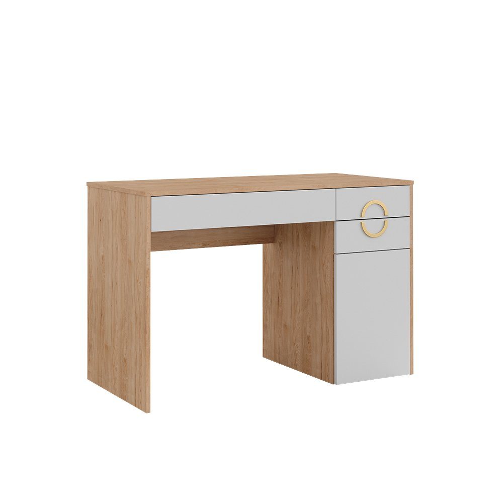 Vicco Schminktisch Adela, Weiß/Natural Rockford Hickory, günstig online kaufen