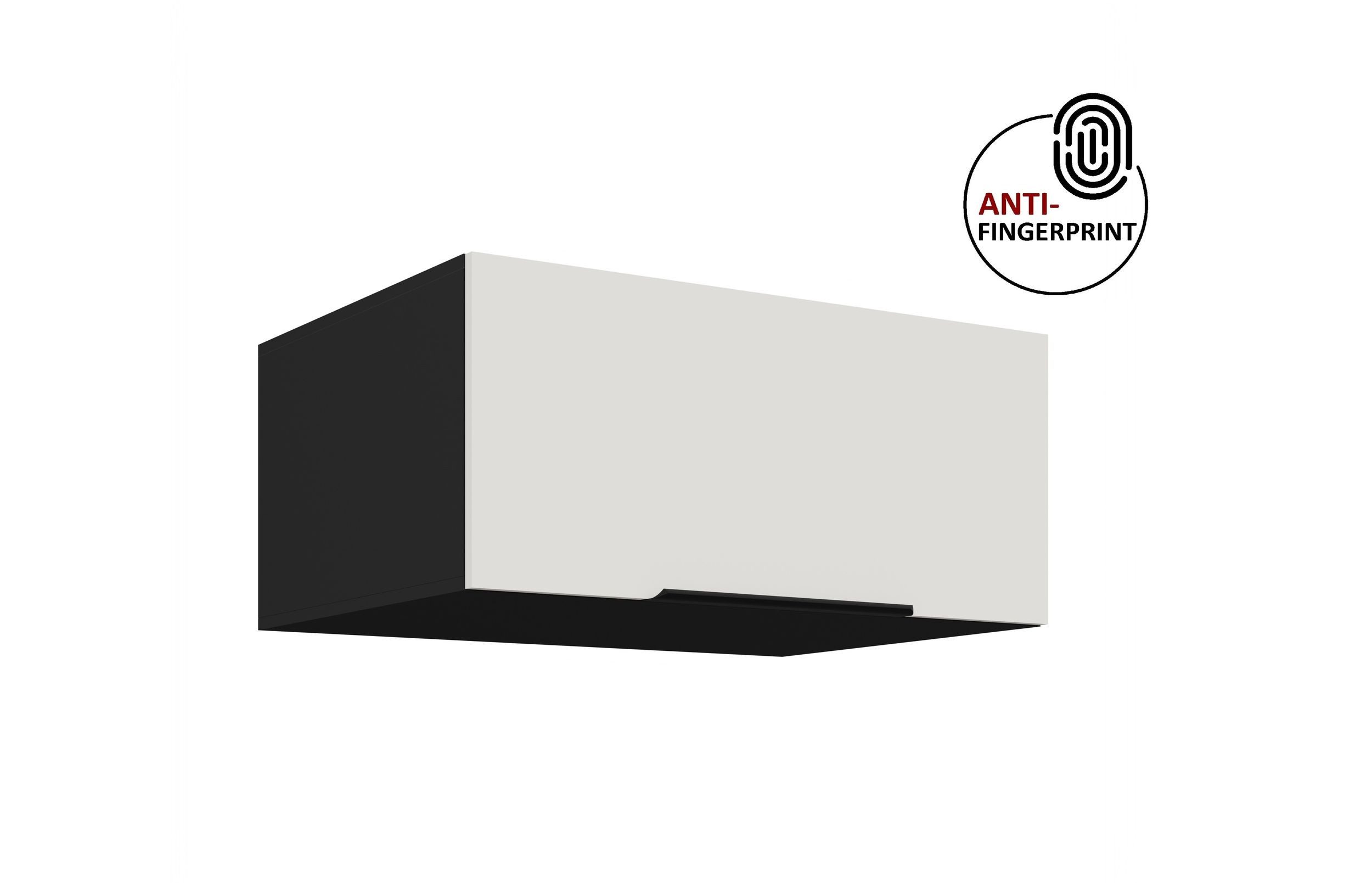 Küchen-Preisbombe Aufsatzschrank 80 cm Küche ARIA Weiss Küchenzeile Küchenblock Anti Fingerprint