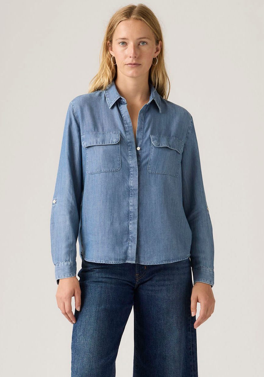 Levi's® Hemdbluse Krempelärmel mit Riegel