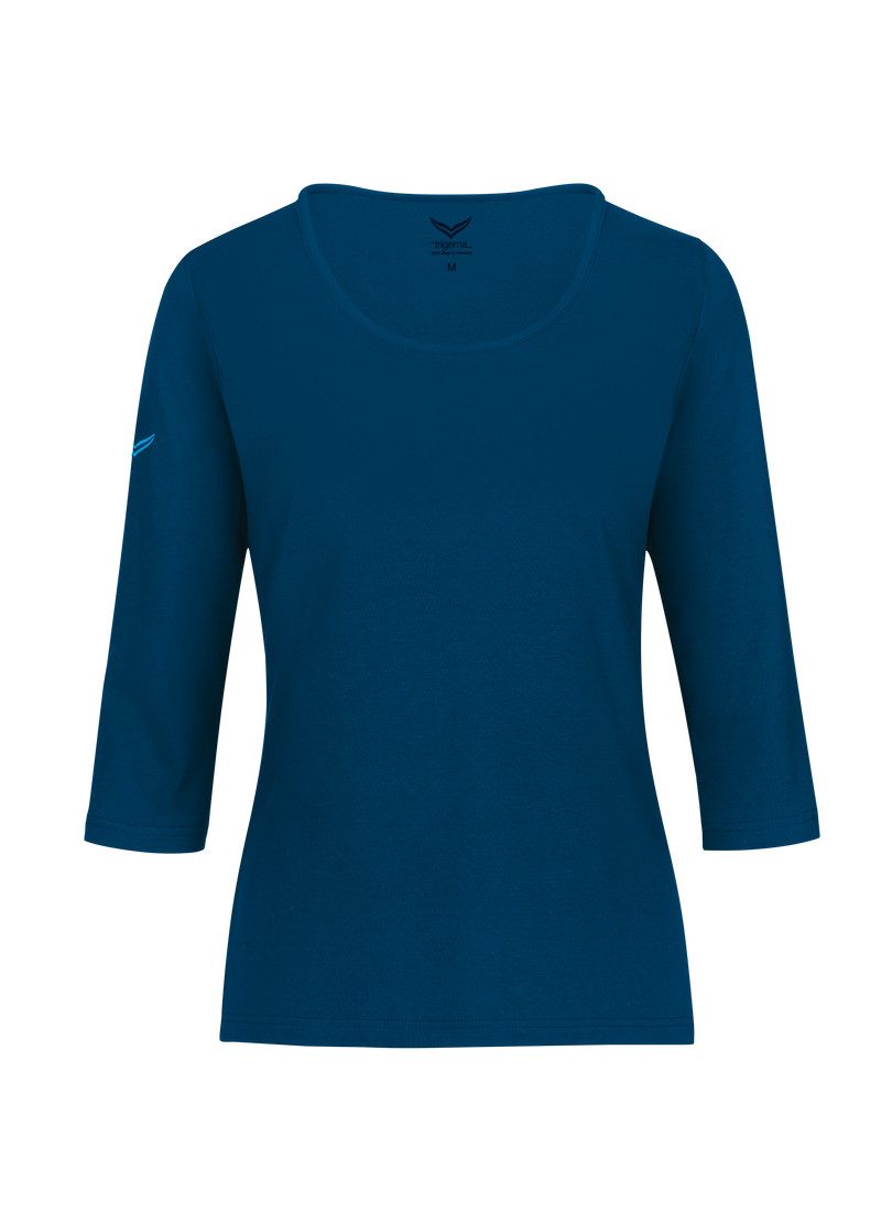 Trigema T-Shirt TRIGEMA Langarmshirs aus Biobaumwolle (1-tlg)