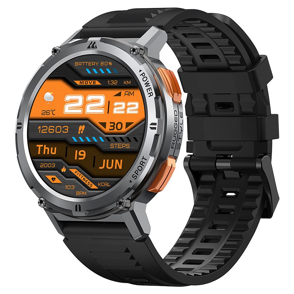 KOSPET TANK T2 Smartwatch, 1,43-Zoll-Display Smartwatch