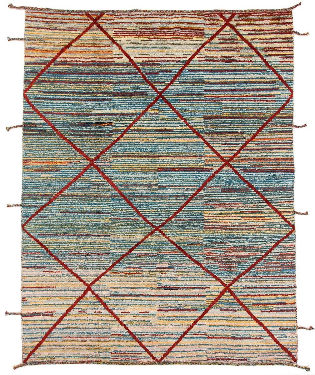 rechteckig, Handgeknüpfter Maroccan Berber 25 Orientteppich, Design mm Moderner Nain Orientteppich Höhe: Trading, 236x307