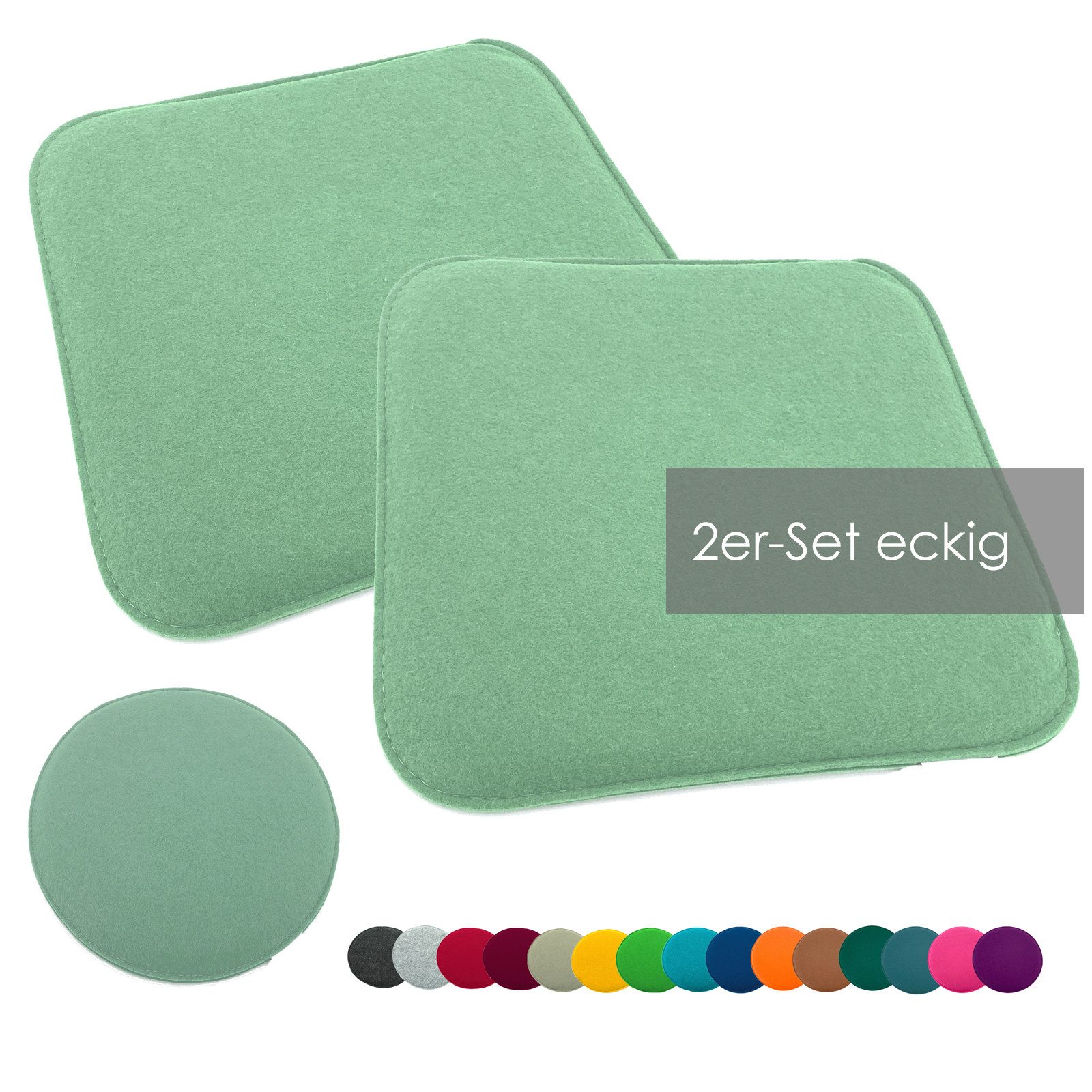 heimtexland Sitzkissen Filz Sitzauflage Stuhlkissen Bankkissen abwaschbar, günstig online kaufen