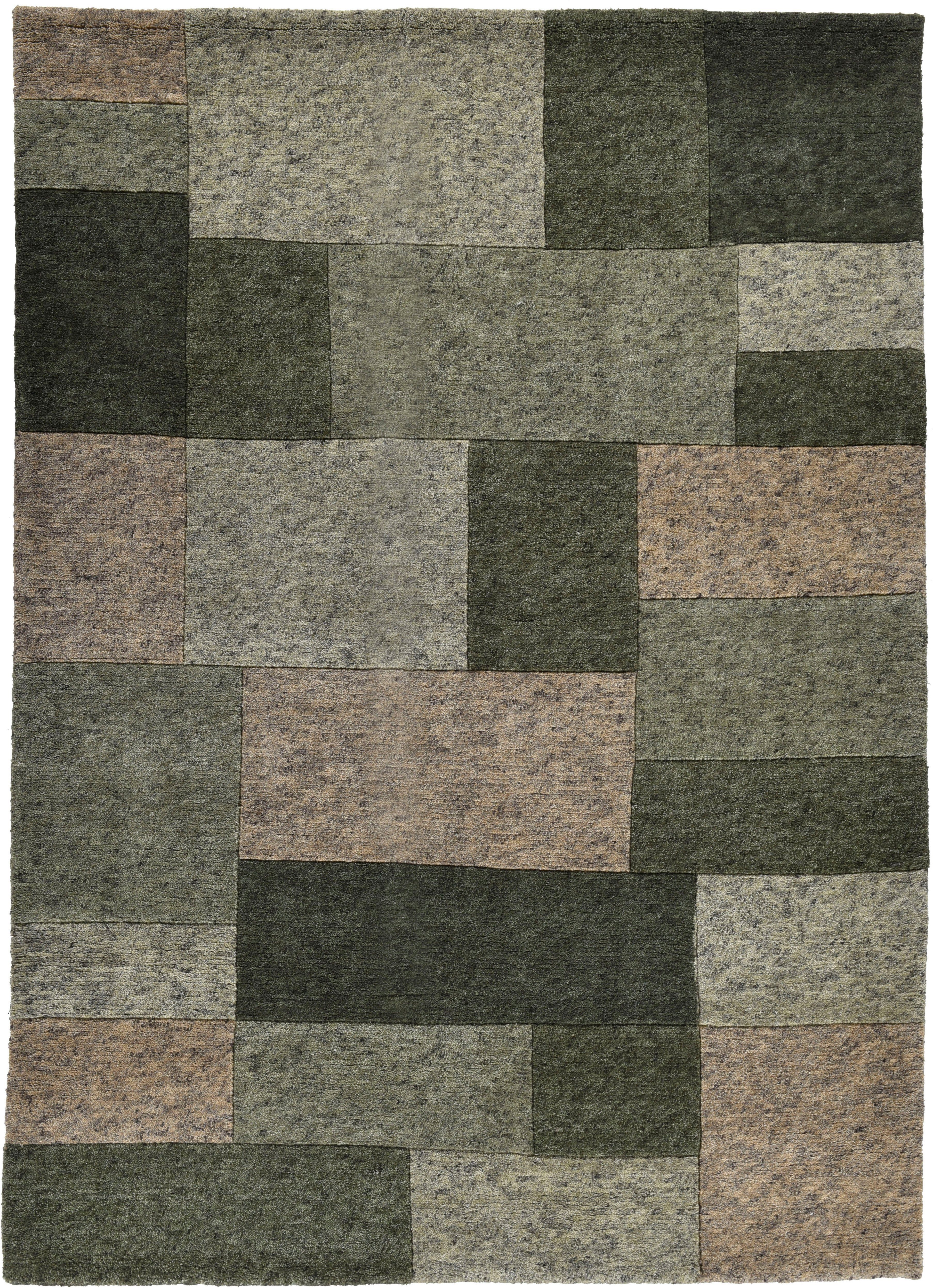 THEKO Wollteppich "Dalas - 7709" rechteckig 18 mm Höhe reine Wolle, handgek günstig online kaufen