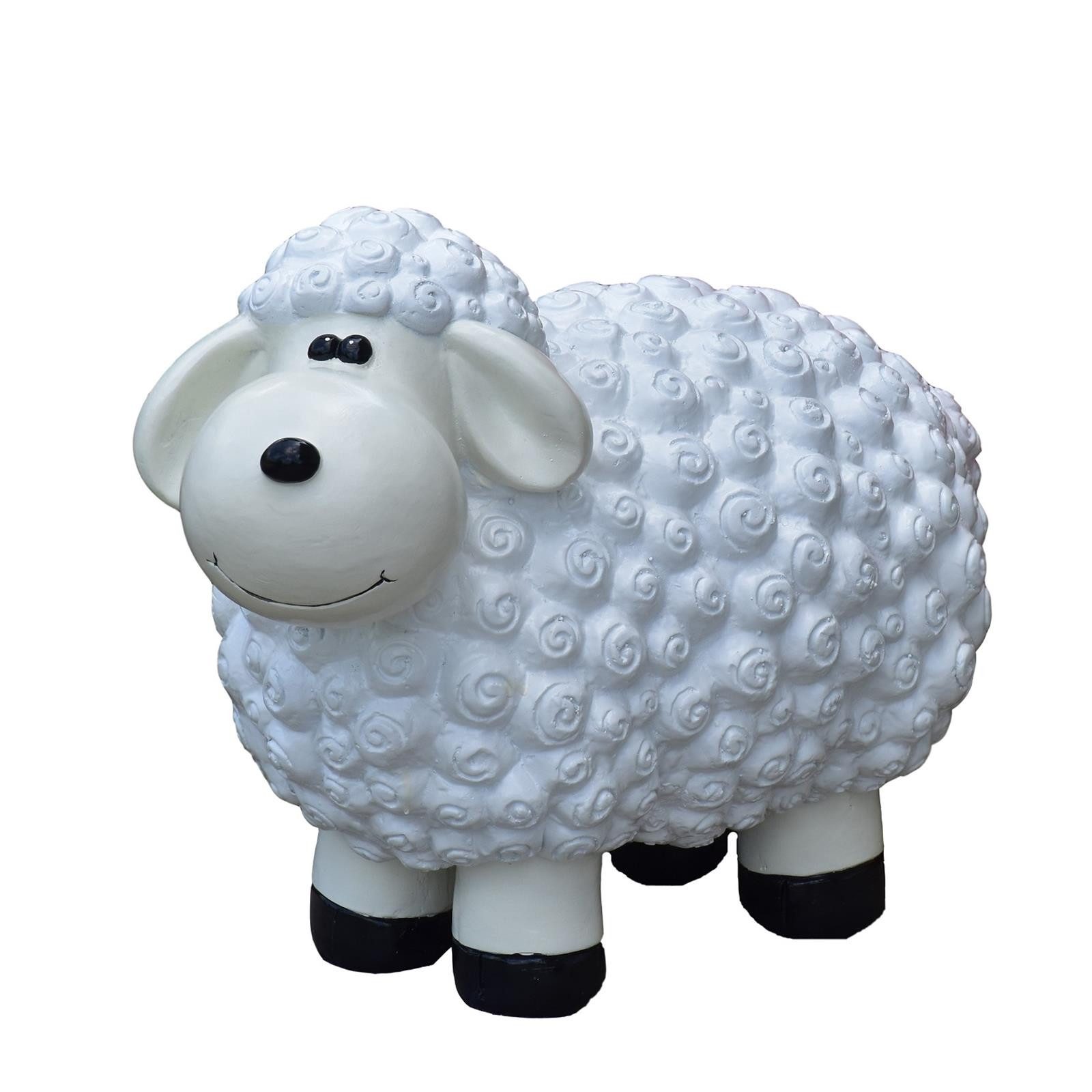 Geschenkestadl Gartenfigur XL Schafe in verschiedenen Farben Gartenfigur günstig online kaufen