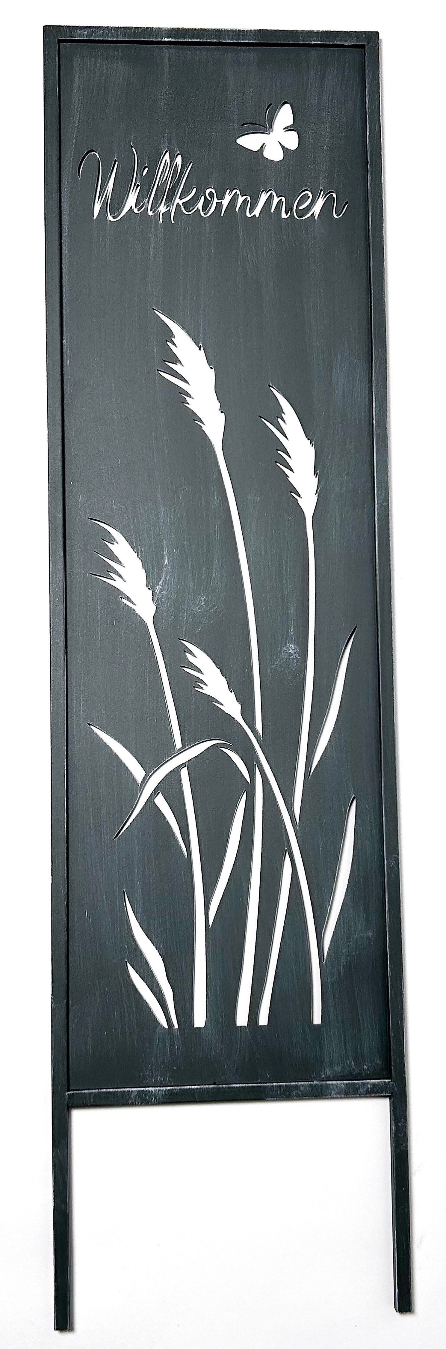 Kobolo Gartenstecker Dekostecker Gartentafel - WILLKOMMEN - 30x93 cm (aus M günstig online kaufen