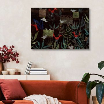 Posterlounge Leinwandbild Paul Klee, Vogelgarten, Malerei