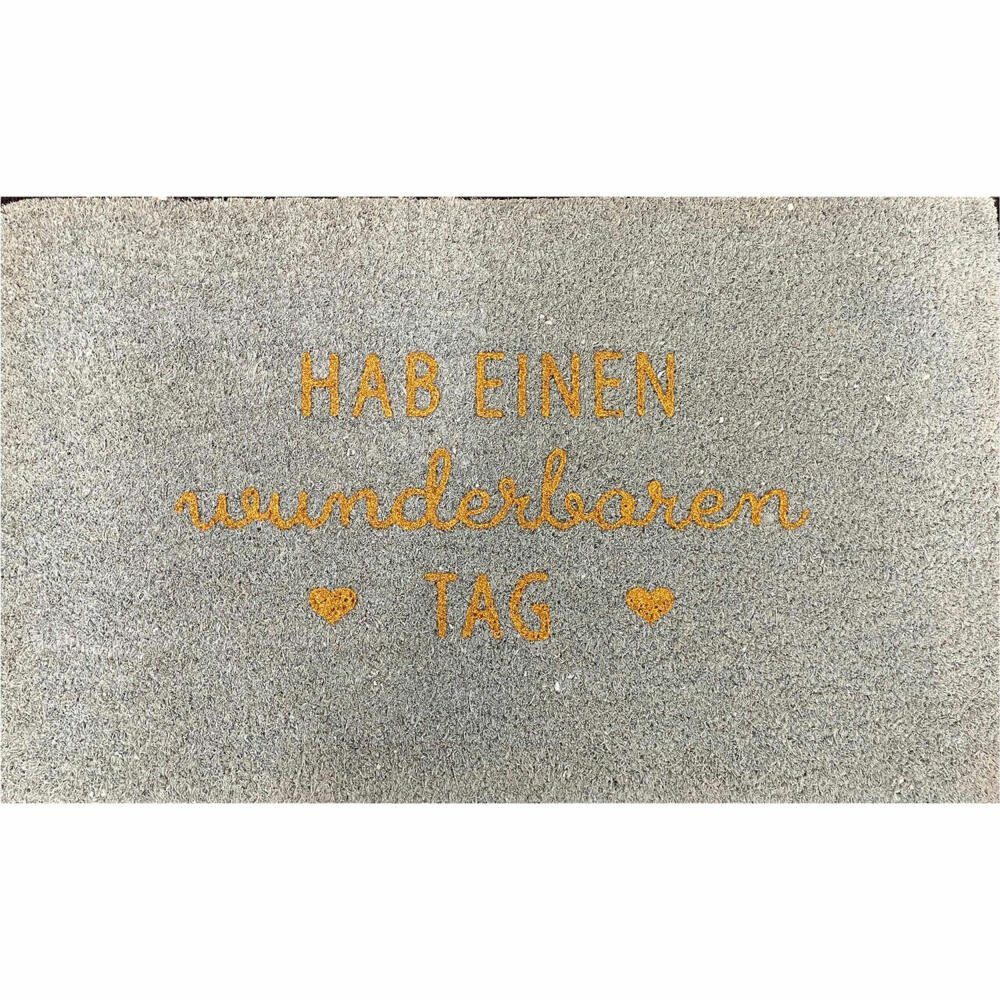 Fußmatte Hab einen wunderbaren Tag 45 x 75 cm, Giftcompany, rechteckig