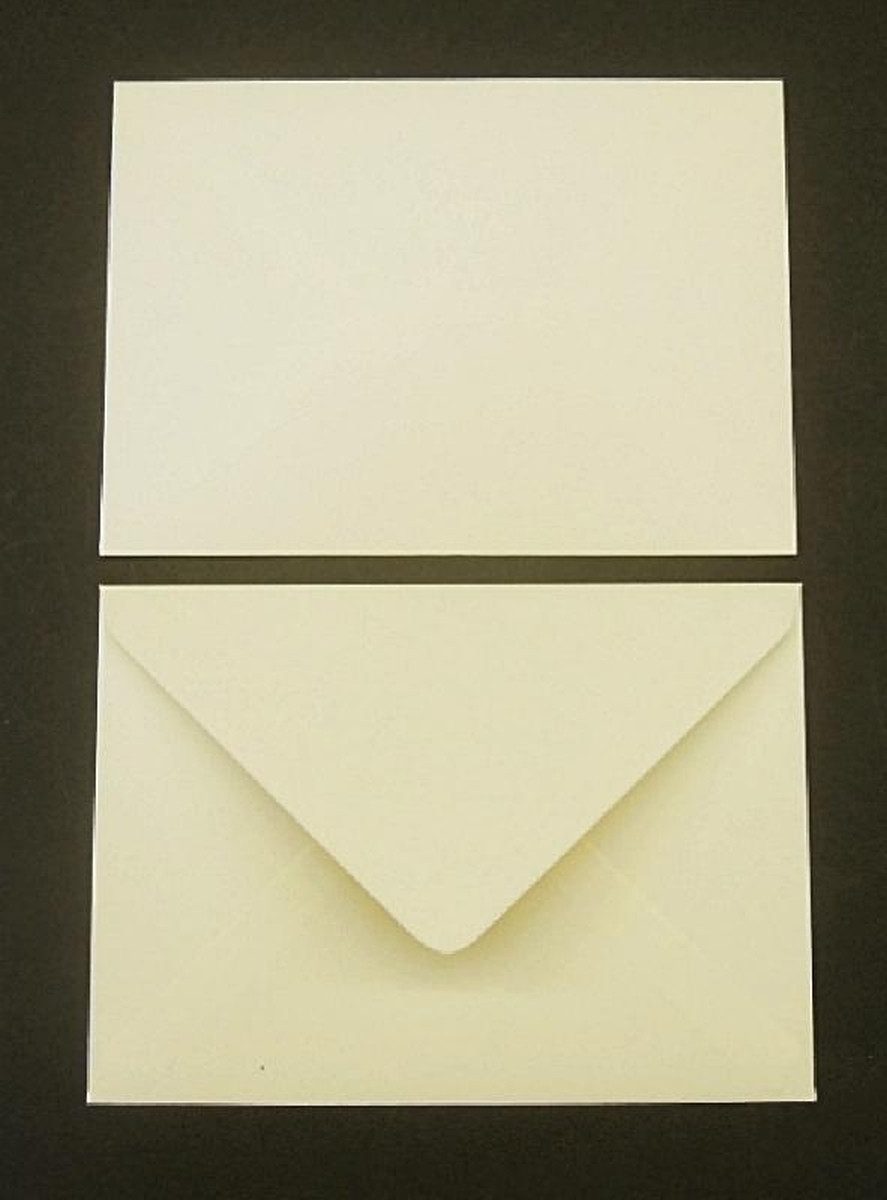 Blanke Briefhüllen Briefumschlag Briefumschläge 125x175mm (DIN B6) 100g/qm gummiert VE=100 Stück ivory.