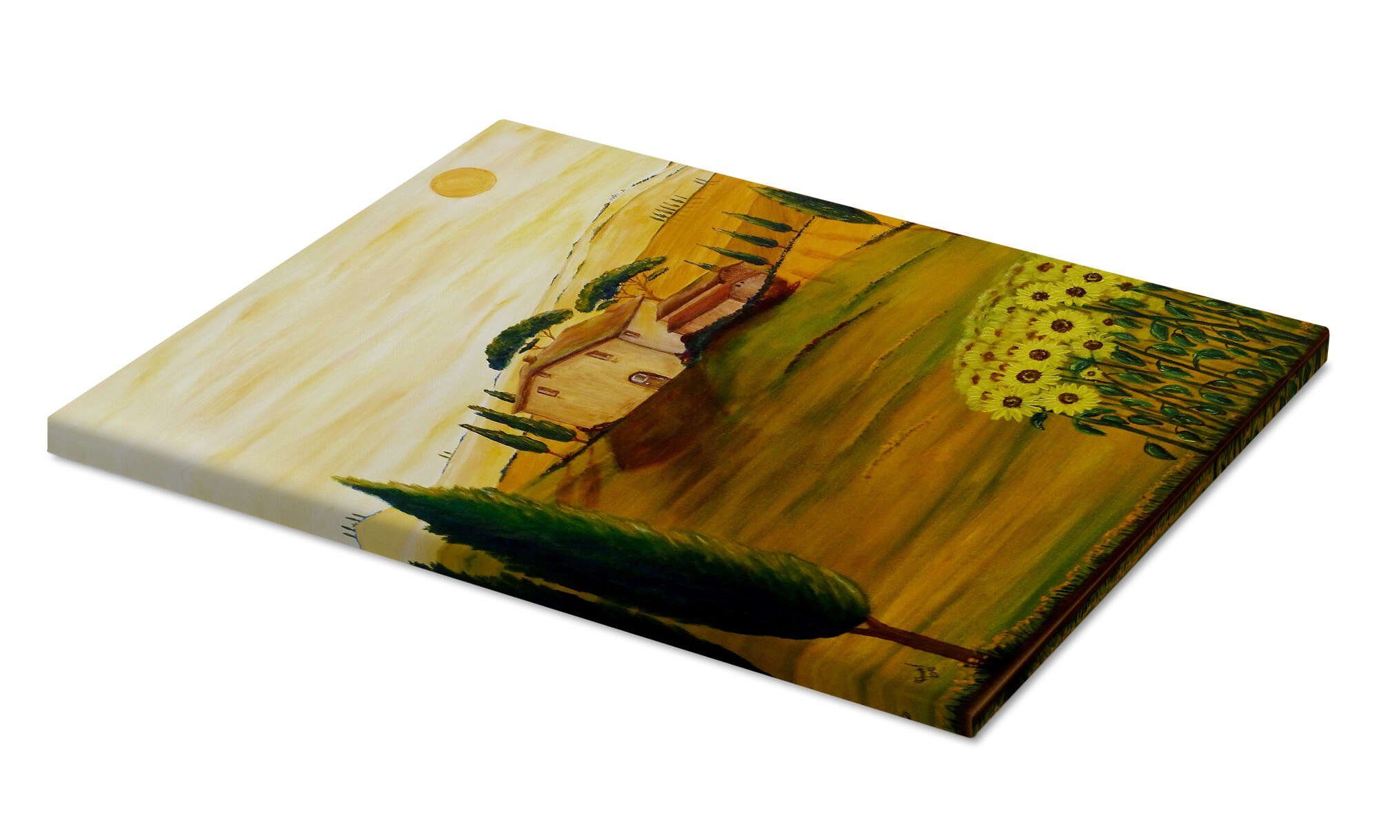 Posterlounge Wandbild Sonnenblumen in der Toskana, Christine Huwer, erhältlich als Poster, Leinwandbild, Wandsticker oder Acrylglasbild