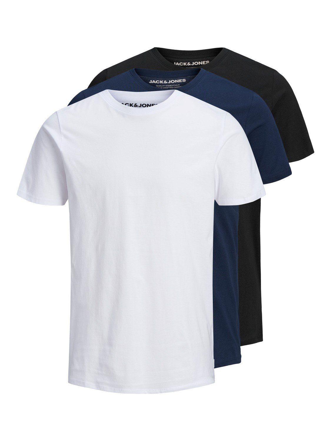 T-Shirt Jack and Jones Herren Trend T-Shirt im 3er Pack