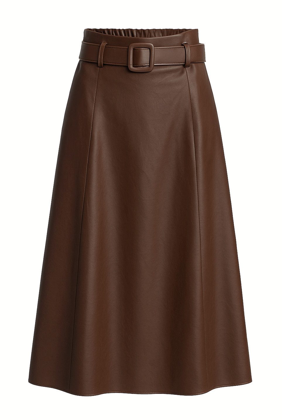 Mississhop Lederimitatrock Damen A-Linien Rock mit günstig online kaufen
