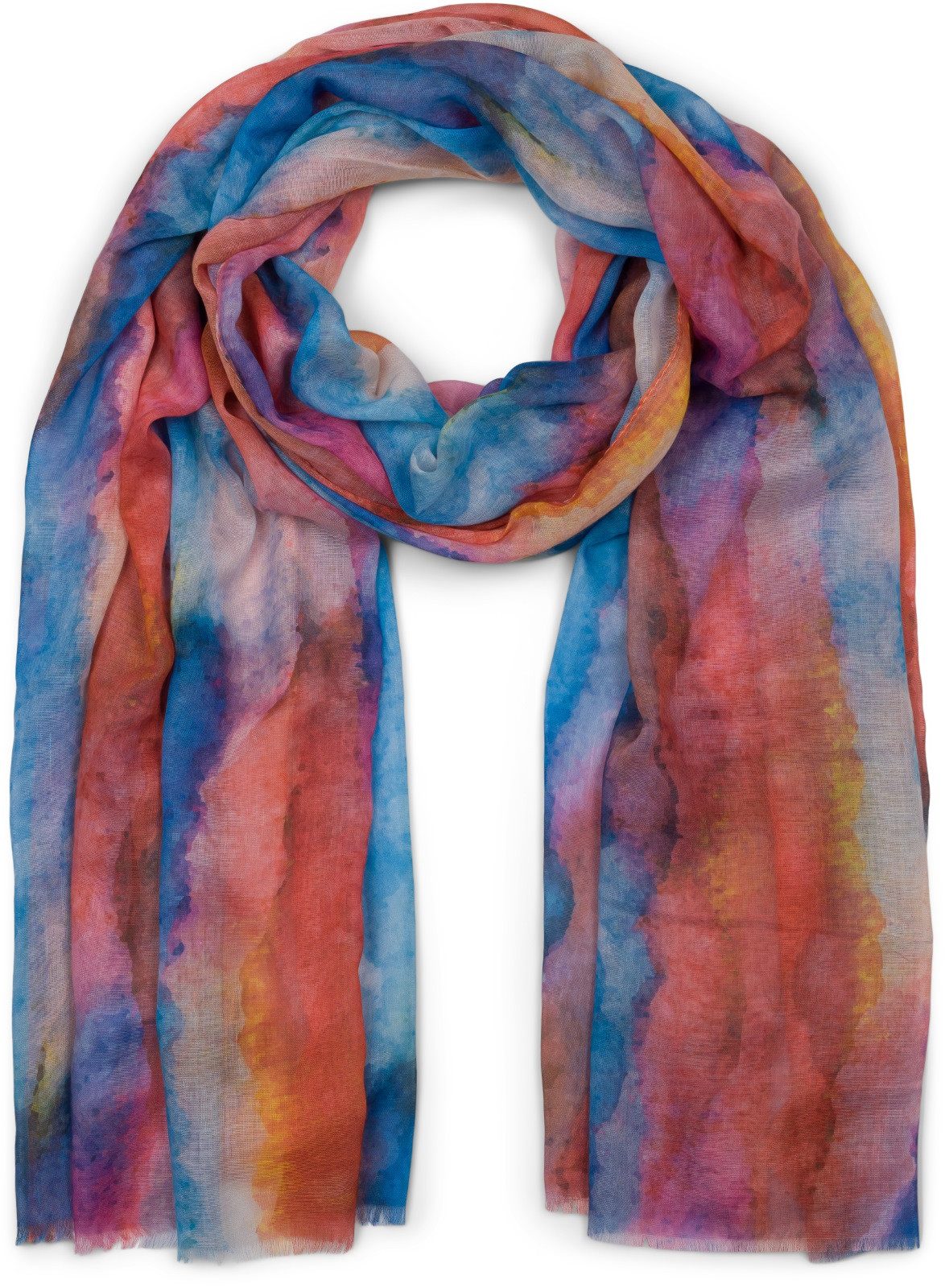 styleBREAKER Modeschal Schal Aquarell Farbverlauf, (1-St) günstig online kaufen