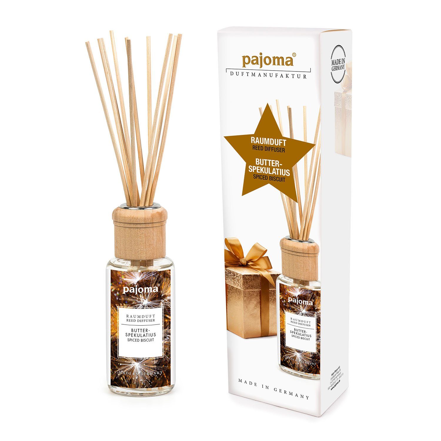 pajoma® Raumduft 100 ml Butterspekulatius, Lufterfrischer in Geschenkverpackung