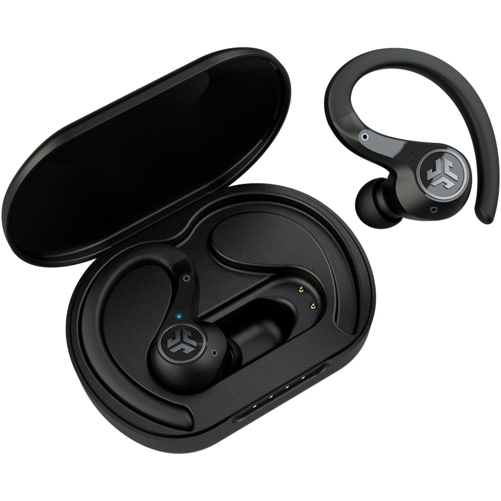 ANC Air Sport Epic USB-Ladegehäuse) mit Earbuds TWS, Wireless, Jlab (True In-Ear-Kopfhörer Ohrbügel,