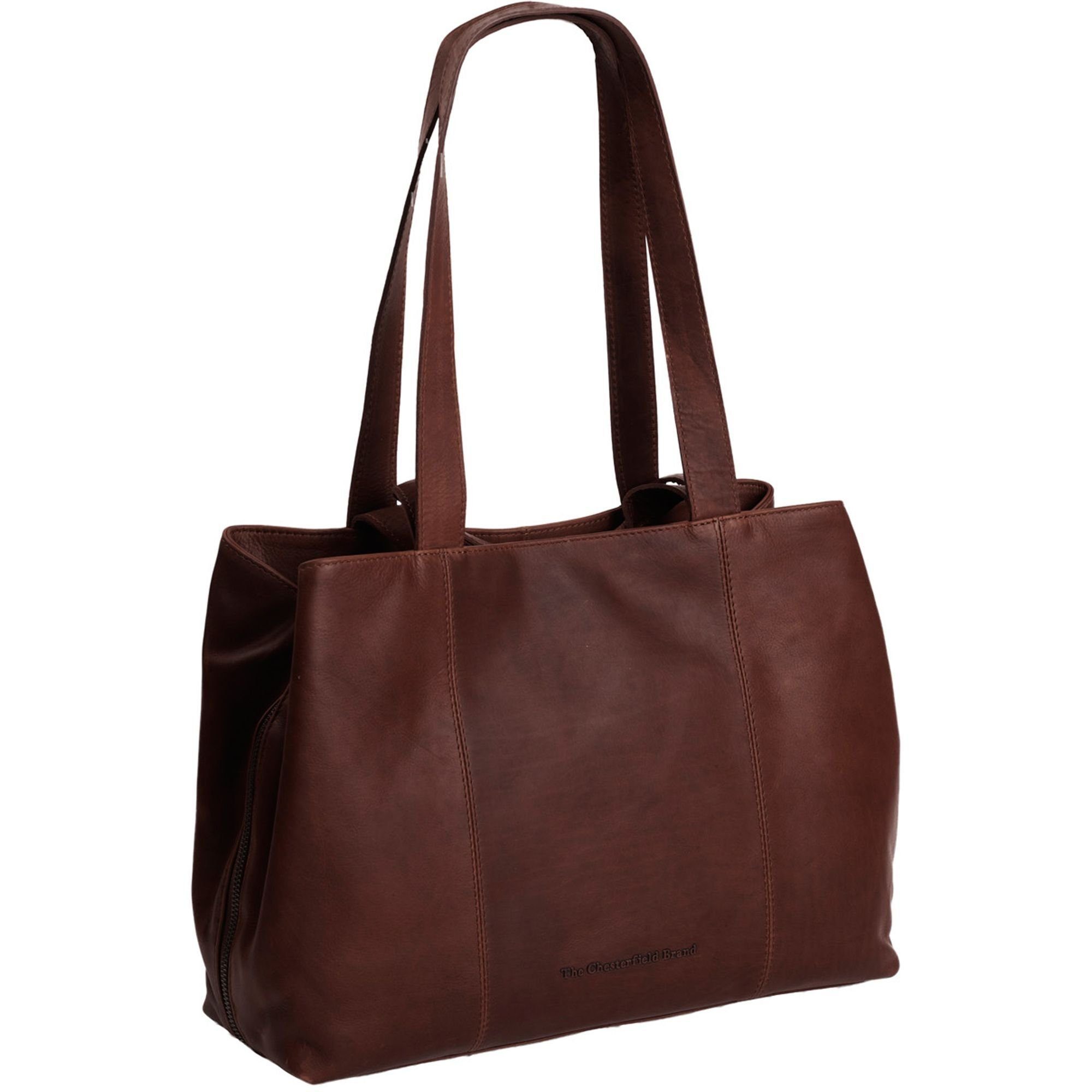 The Chesterfield Brand Schultertasche Up, brown Leder Wax Pull