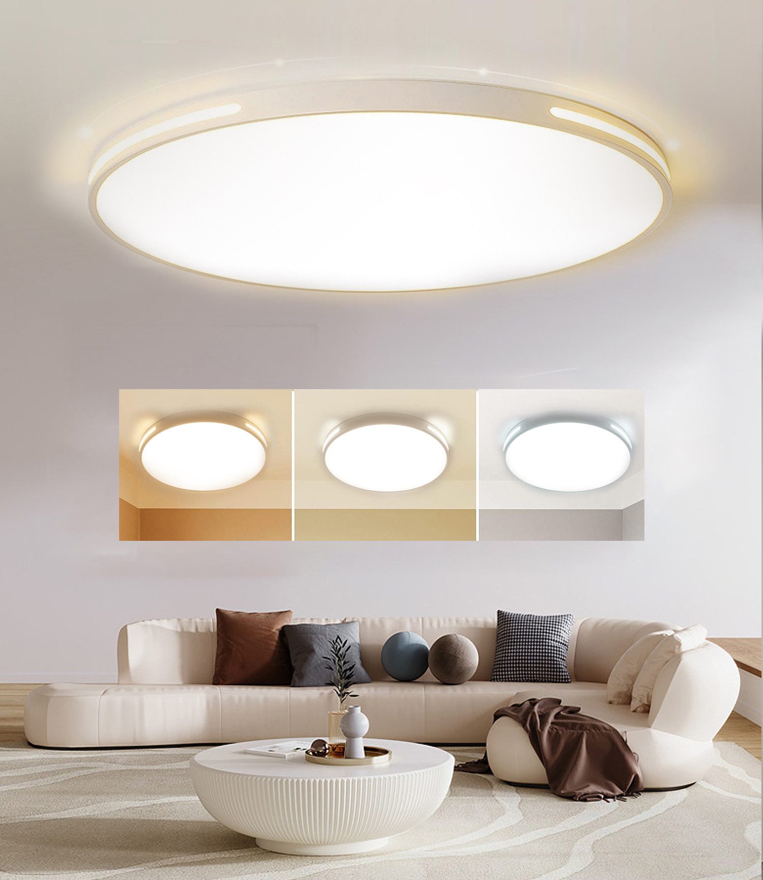 OYLCDI Deckenleuchten LED Deckenlampe Flach Rund günstig online kaufen
