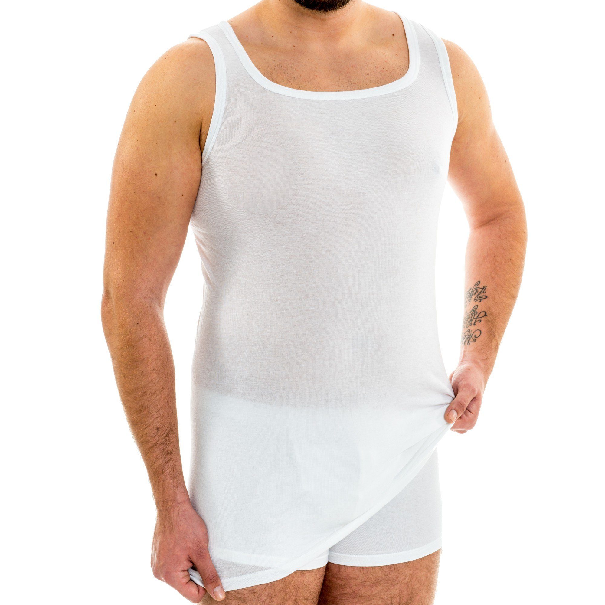 HERMKO Achselhemd 63027 2er Pack Herren Funktionsunterhemd extralang günstig online kaufen