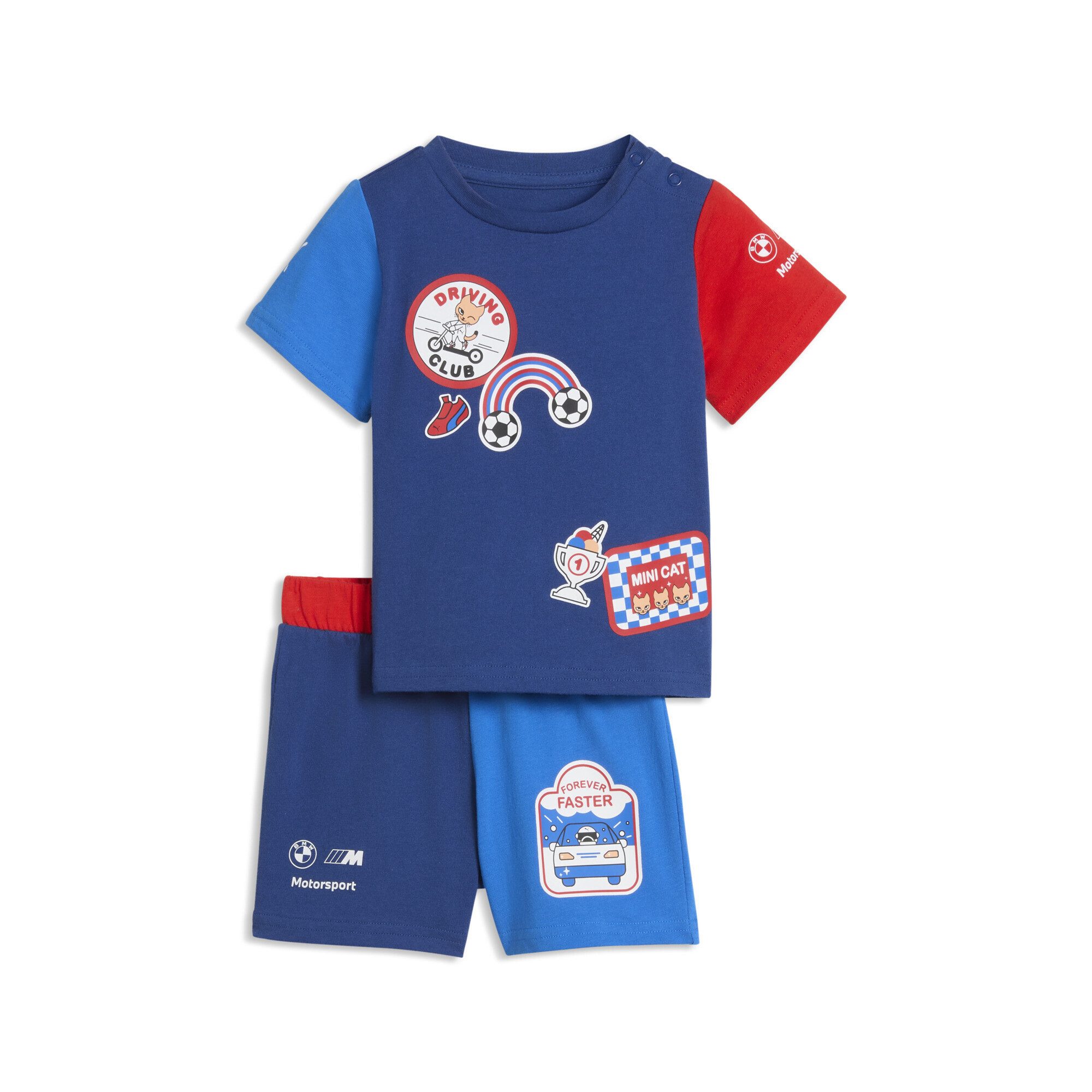 PUMA Sportanzug BMW M MOTORSPORT Essentials T-Shirt und Shorts im Set Kinder