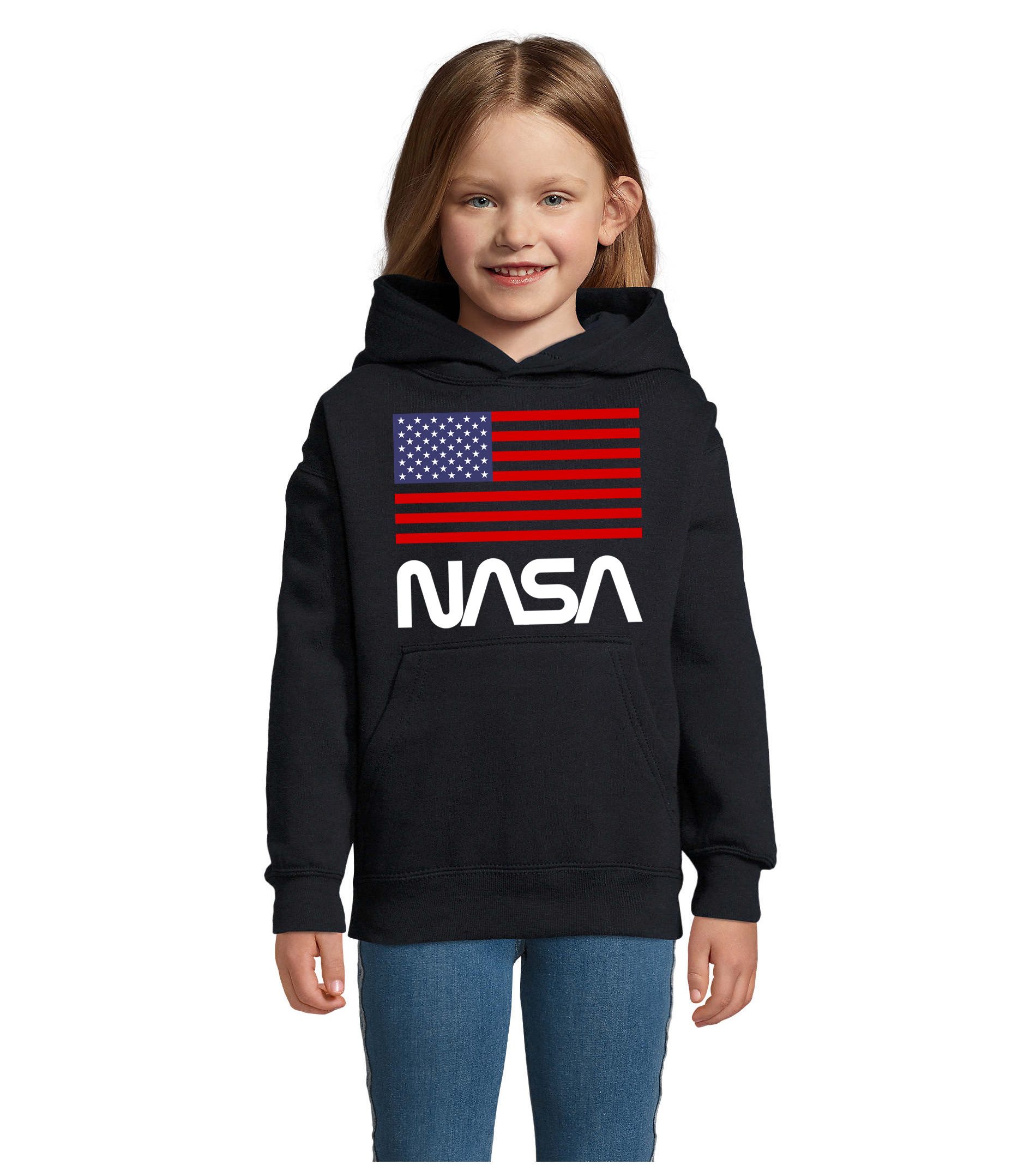 Hoodie Nasa USA Kinder Hoodie NASA USA Flagge Print Freizeitlook