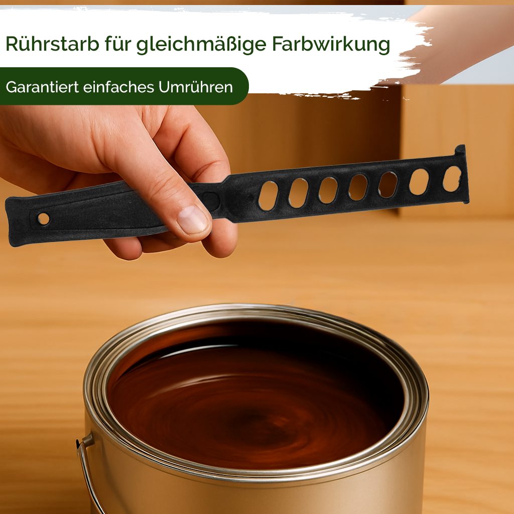Veluxis Rührstab Veluxis® Rührstab 28 cm – robuster Kunststoff-Farbrührer, lösemittelbeständig & bruchsicher– mit Lochung für effektives Umrühren