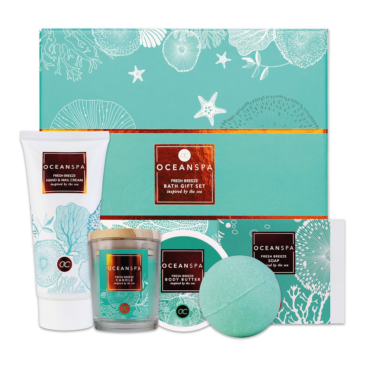 ACCENTRA Pflege-Geschenkset OCEAN SPA, in wiederverwendbarer Geschenkbox