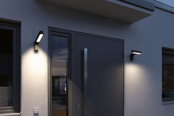 Paulmann LED Außen-Wandleuchte House Ito 47x301mm 3000K 6W 450lm 230V 65° Anthrazit Metall Kunststoff, LED fest integriert, Warmweiß, Bewegungsmelder Vertikale Ausrichtung IP44