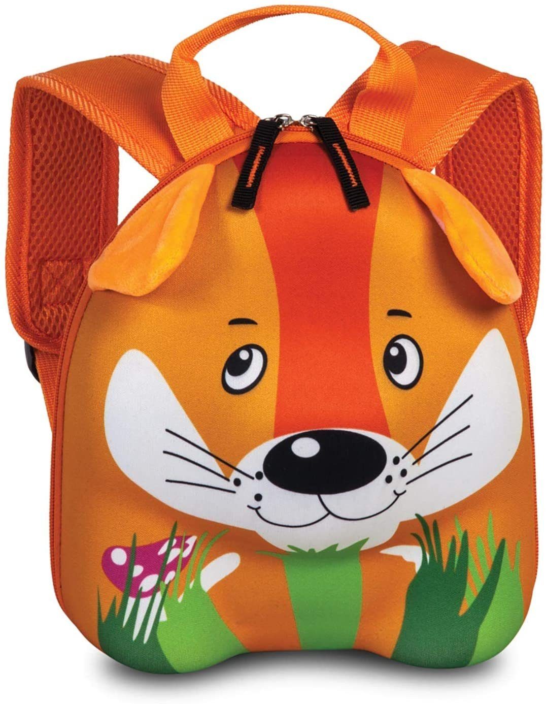 Sieber Kinderrucksack Fabrizio Rucksack mit 3D Effekt und Klappohren