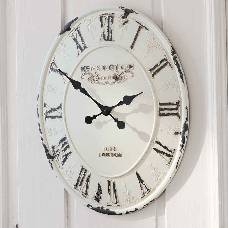 Mirabeau Wanduhr »Uhr Soulières antikweiß«