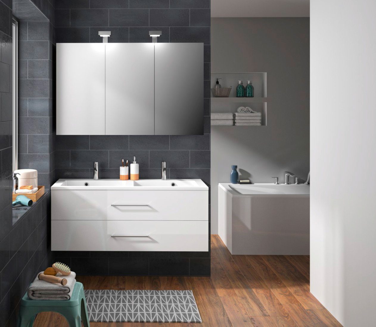 ALLIBERT Badmöbel-Set »Verone«, Gesamtbreite 120 cm online kaufen | OTTO