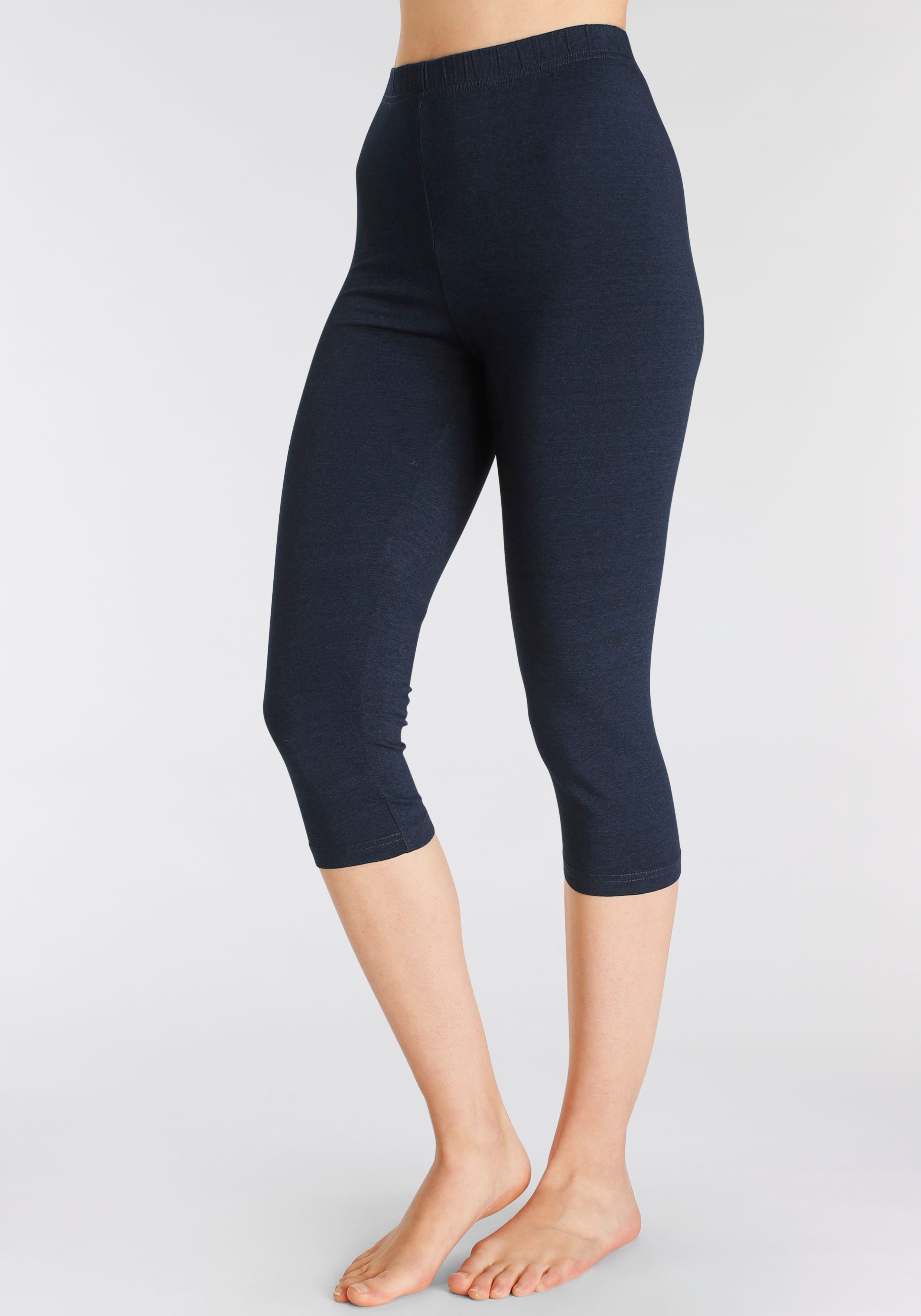 Vivance Active by Lascana Caprileggings (2er-Pack) mit Gummibund, Loungewear