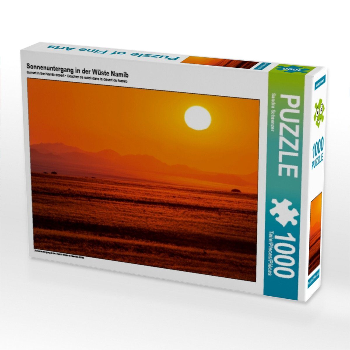 x Bild Foto-Puzzle der in 48 1000 Sonnenuntergang Wüste Sandra Teile Lege-Größe 64 von CALVENDO Schänzer, 1000 Puzzle cm Puzzleteile Namib Puzzle CALVENDO
