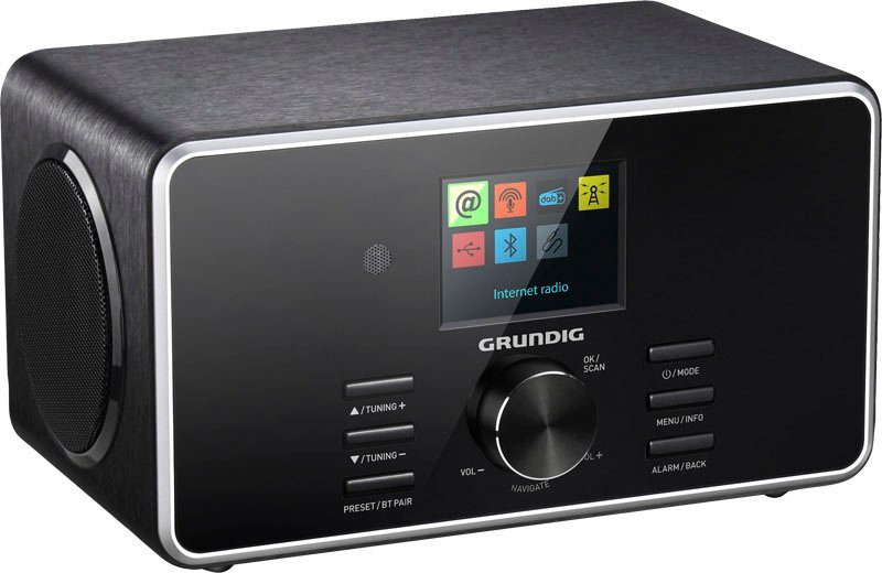 X Grundig RDS, Internetradio, mit 5000 FM-Tuner, (Digitalradio schwarz Internet-Radio FM-Tuner (DAB), DTR 14 W)