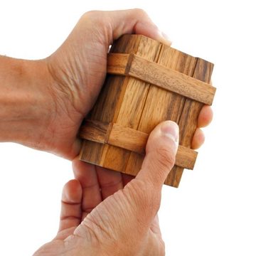 Goods+Gadgets Spiel, XXL Geheimversteck Magische Geldgeschenkbox aus Holz, Geschenkbox Holzspiel IQ Knobelspiel Denkspiel Geduldspiel