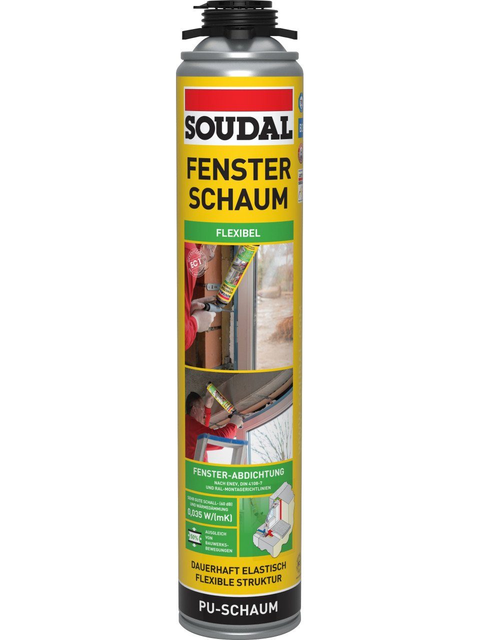 Dichtstoff Soudal B2 Fensterschaum 750 ml