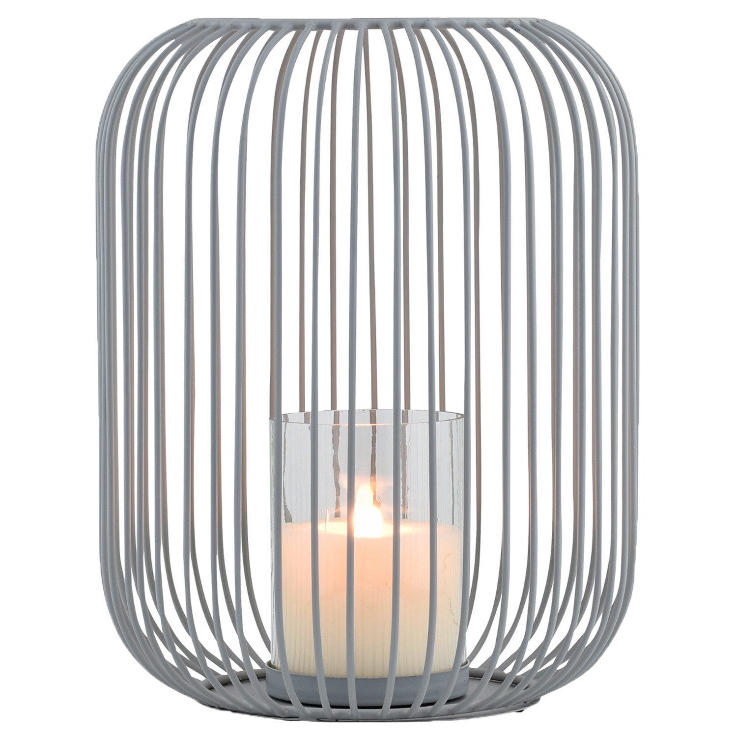 Teelichthalter Boho Deko Windlicht Teelichthalter Kerzenhalter Tesour Grau Gross