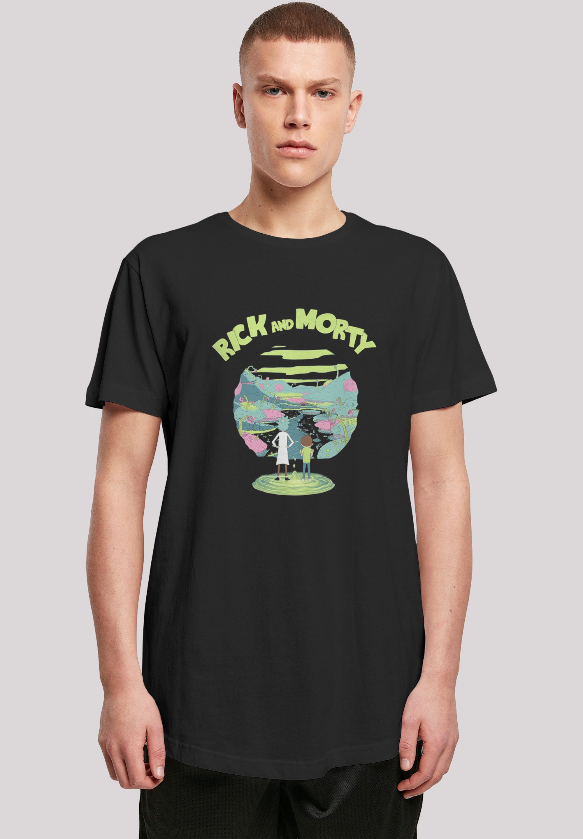 F4NT4STIC T-Shirt Rick and Morty' Print schwarz
